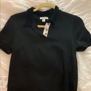 Topshop Black Collar Shirt